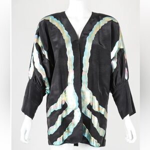 Elegant Black and Iridescent Women's Jacket